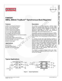 FAN5361UC12X Datasheet Cover