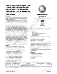 FAN54005UCX Datasheet Cover