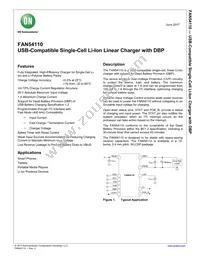 FAN54110UCX Datasheet Cover