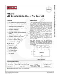 FAN5610MPX Datasheet Cover