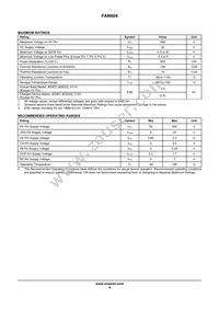 FAN604MX Datasheet Page 5