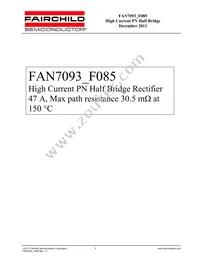 FAN7093-F085 Datasheet Cover