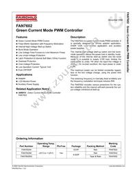 FAN7602MX Datasheet Cover