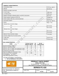 FC-335-SY9 Datasheet Page 2