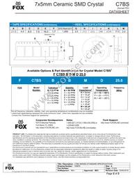 FC7BSCBMM-8.000-T1 Datasheet Page 2
