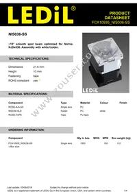 FCA10935_NIS036-SS Datasheet Cover