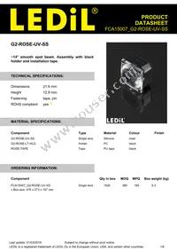 FCA15007_G2-ROSE-UV-SS Datasheet Cover