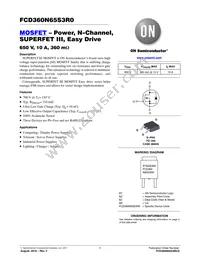 FCD360N65S3R0 Datasheet Cover