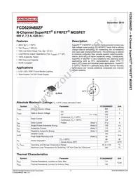 FCD620N60ZF Datasheet Page 2