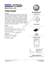 FCH041N65EF-F155 Datasheet Cover