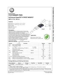 FCH104N60F-F085 Datasheet Cover