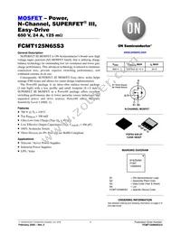 FCMT125N65S3 Datasheet Cover