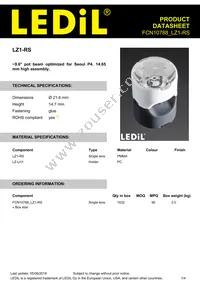 FCN10788_LZ1-RS Datasheet Cover