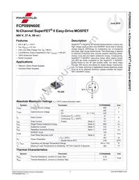 FCP099N60E Datasheet Page 2