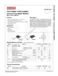 FCP11N60N-F102 Datasheet Page 2