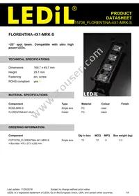 FCP15708_FLORENTINA-4X1-MRK-S Datasheet Cover