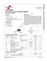 FCP190N65F Datasheet Page 2