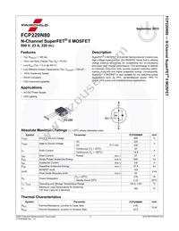 FCP220N80 Datasheet Page 2