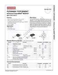 FCP36N60N Datasheet Page 2