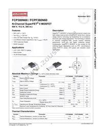 FCP380N60 Datasheet Page 2