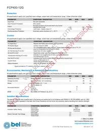 FCP400-12G Datasheet Page 3