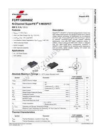 FCPF1300N80ZYD Datasheet Page 2