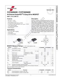 FCPF260N60E-F152 Datasheet Page 2