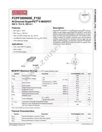 FCPF380N60E-F152 Datasheet Cover