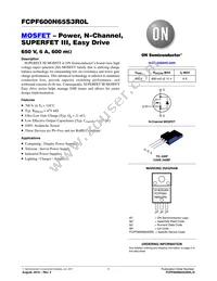 FCPF600N65S3R0L Datasheet Cover