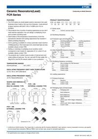 FCR40.0M6T Datasheet Page 2