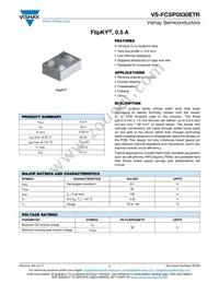 FCSP0530ETR Datasheet Cover