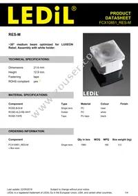 FCX10851_RES-M Datasheet Cover