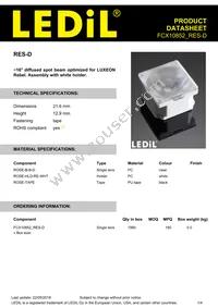 FCX10852_RES-D Datasheet Cover