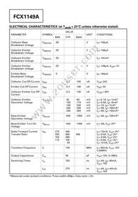 FCX1149ATA Datasheet Page 2