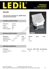 FCX11675_RES-WW Datasheet Cover