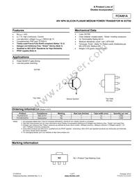 FCX491ATA Datasheet Cover