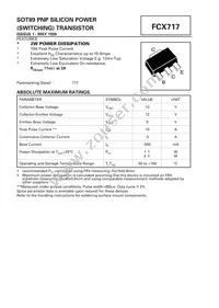 FCX717TA Datasheet Cover