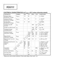 FCX717TA Datasheet Page 2