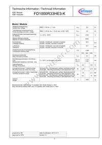 FD1000R33HE3KBPSA1 Datasheet Page 5