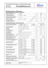 FD1000R33HL3KBPSA1 Datasheet Page 2