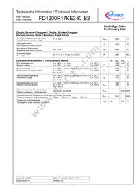 FD1200R17KE3KB2NOSA1 Datasheet Page 2