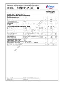 FD1200R17KE3KB2NOSA1 Datasheet Page 3