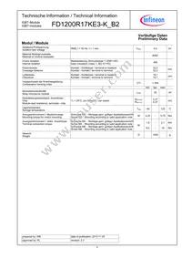 FD1200R17KE3KB2NOSA1 Datasheet Page 4