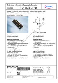 FD1400R12IP4DBOSA1 Datasheet Cover