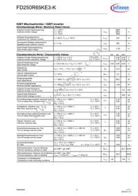 FD250R65KE3KNOSA1 Datasheet Page 2