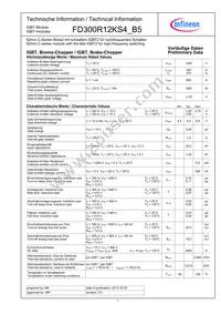 FD300R12KS4B5HOSA1 Datasheet Cover