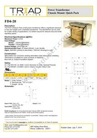 FD4-20 Datasheet Cover