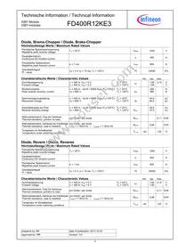 FD400R12KE3HOSA1 Datasheet Page 2