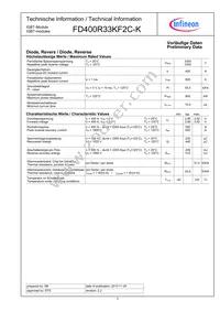 FD400R33KF2CKNOSA1 Datasheet Page 3