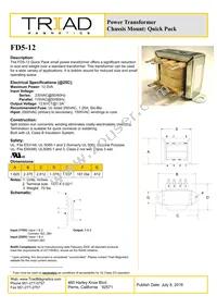 FD5-12 Datasheet Cover